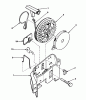 Toro 16077 - Lawnmower, 1982 (2000001-2999999) Ersatzteile REWIND STARTER NO. 590531