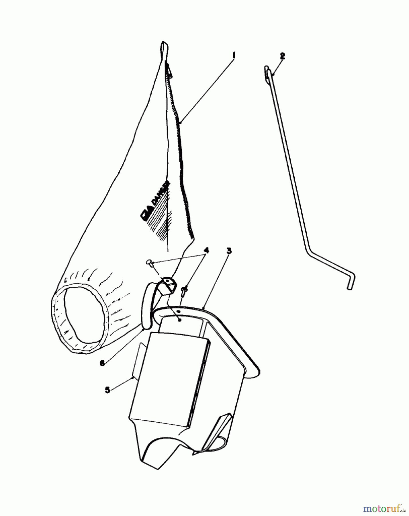 Toro Neu Mowers, Walk-Behind Seite 1 16202 - Toro Lawnmower, 1984 (4000001-4999999) BAGGING KIT NO. 47-6510 (OPTIONAL)