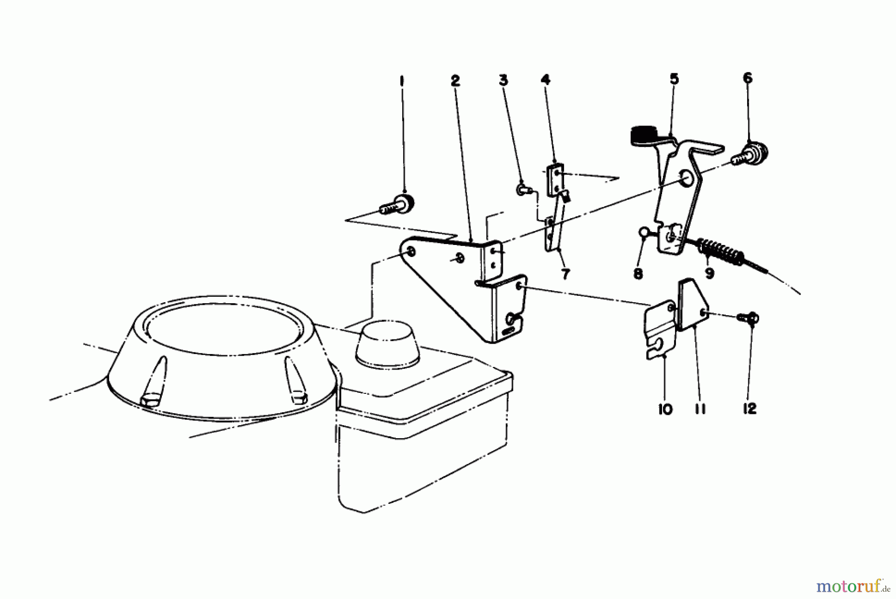  Toro Neu Mowers, Walk-Behind Seite 1 16212C - Toro Lawnmower, 1986 (6000001-6999999) BRAKE ASSEMBLY