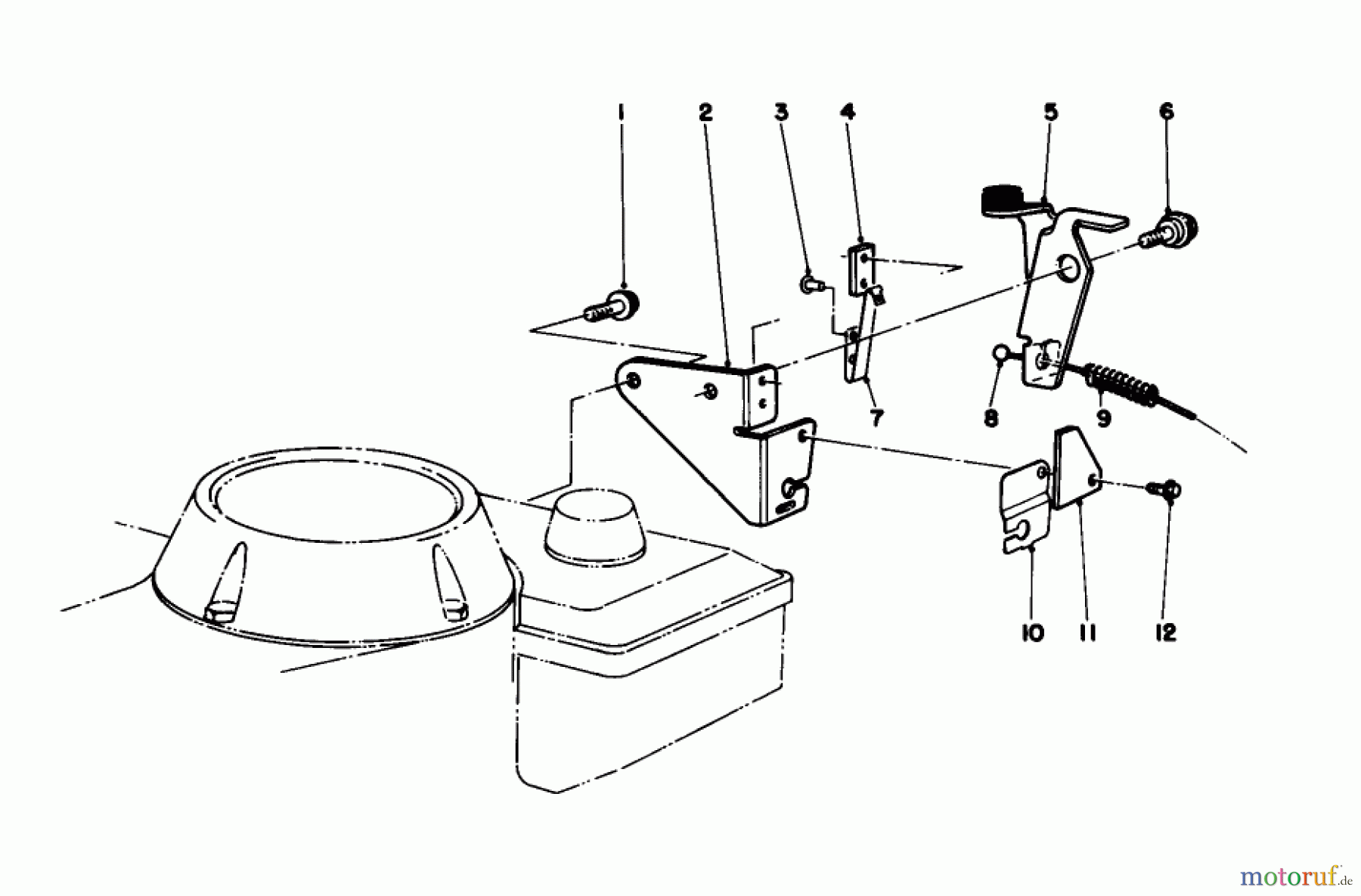  Toro Neu Mowers, Walk-Behind Seite 1 16212C - Toro Lawnmower, 1987 (7000001-7999999) BRAKE ASSEMBLY