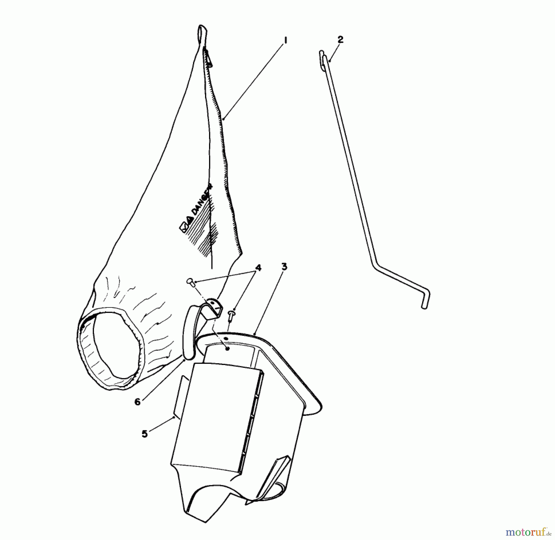  Toro Neu Mowers, Walk-Behind Seite 1 16212C - Toro Lawnmower, 1989 (9000001-9999999) BAGGING KIT NO. 47-6510 (OPTIONAL)