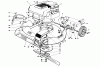 Toro 16255 - Whirlwind, 1974 (4000001-4999999) Ersatzteile HOUSING AND ENGINE ASSEMBLY