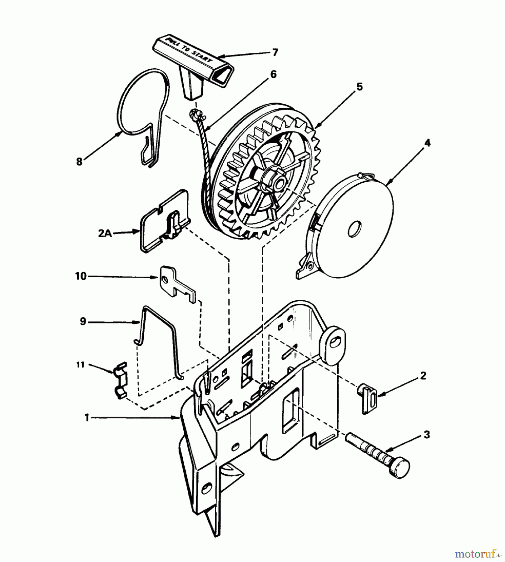  Toro Neu Mowers, Walk-Behind Seite 1 16299C - Toro Lawnmower, 1986 (6000001-6999999) STARTER NO. 590531