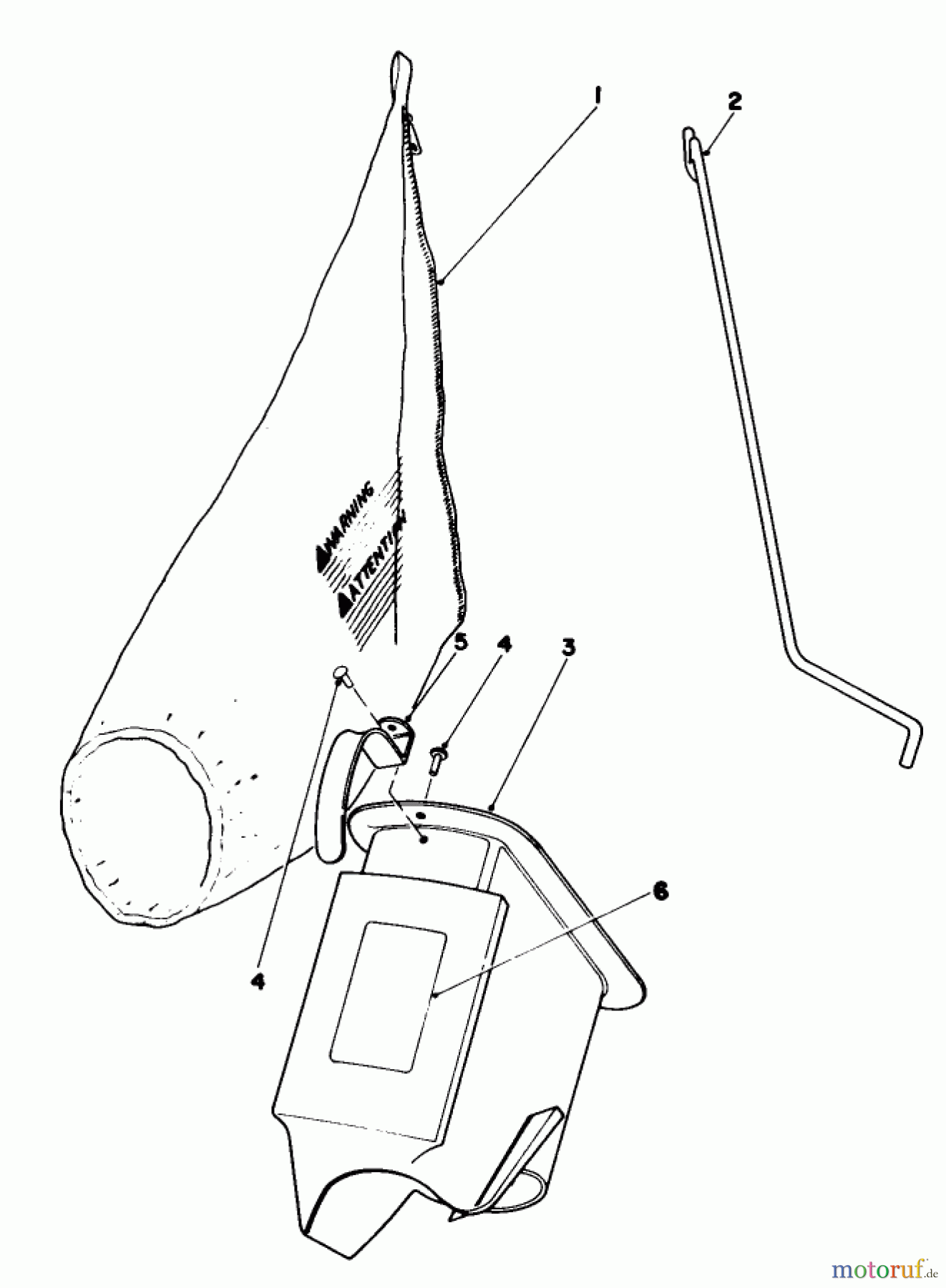  Toro Neu Mowers, Walk-Behind Seite 1 16299C - Toro Lawnmower, 1988 (8000001-8999999) BAGGING KIT NO. 47-6510 (OPTIONAL)