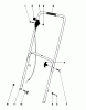 Toro 16320 - Lawnmower, 1979 (9000001-9999999) Ersatzteile HANDLE ASSEMBLY MODEL 16300 AND 16310