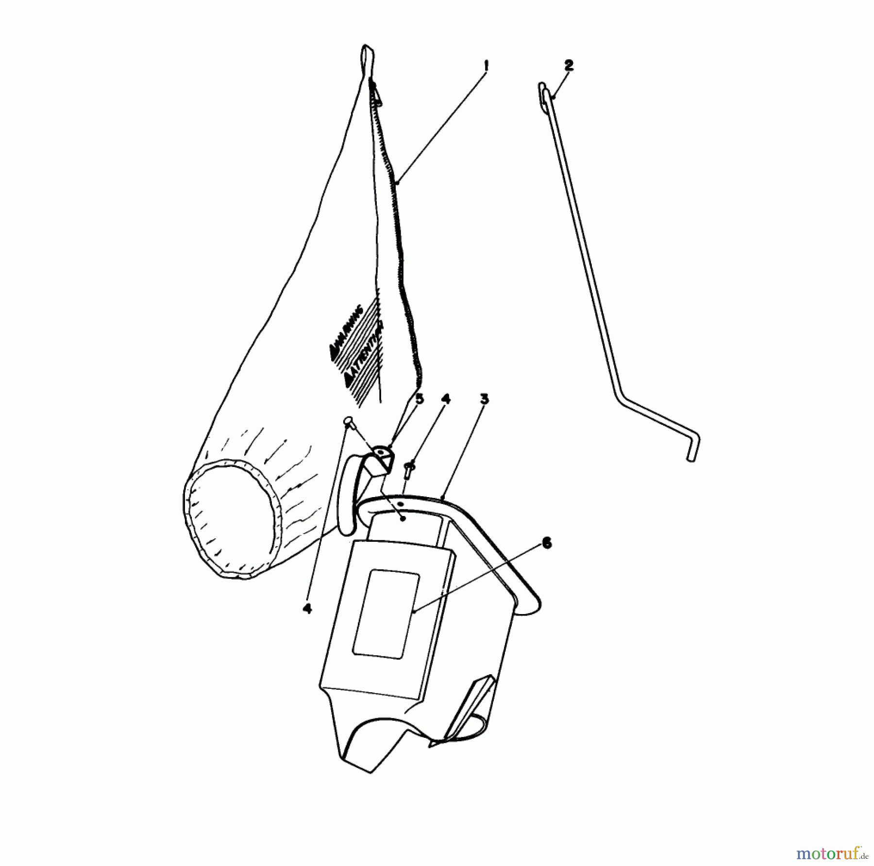 Toro Neu Mowers, Walk-Behind Seite 1 16300 - Toro Lawnmower, 1981 (1000001-1999999) BAGGING KIT NO. 36-8380 (OPTIONAL)