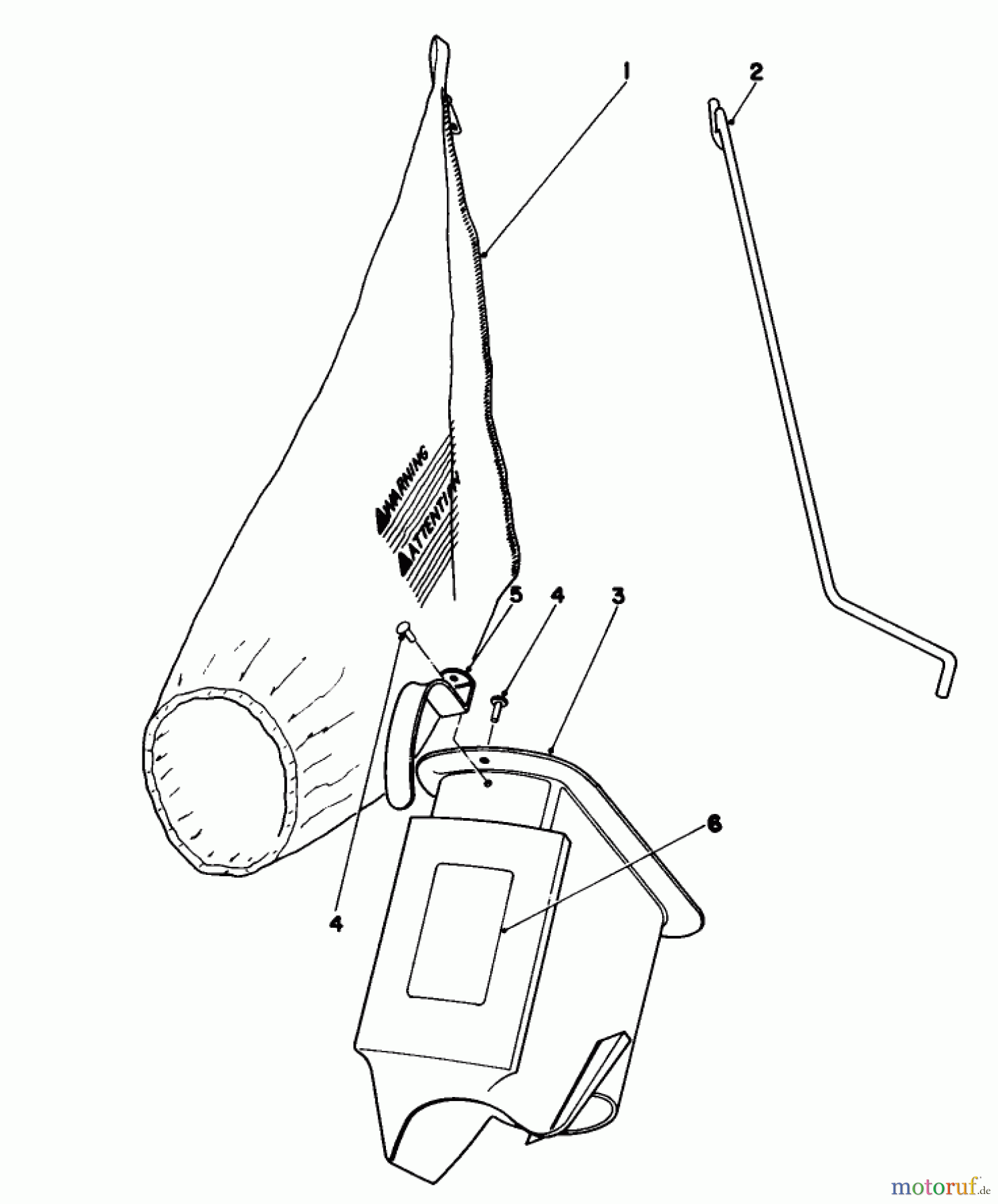  Toro Neu Mowers, Walk-Behind Seite 1 16320 - Toro Lawnmower, 1980 (0000001-0999999) BAGGING KIT NO. 36-8380 (OPTIONAL)
