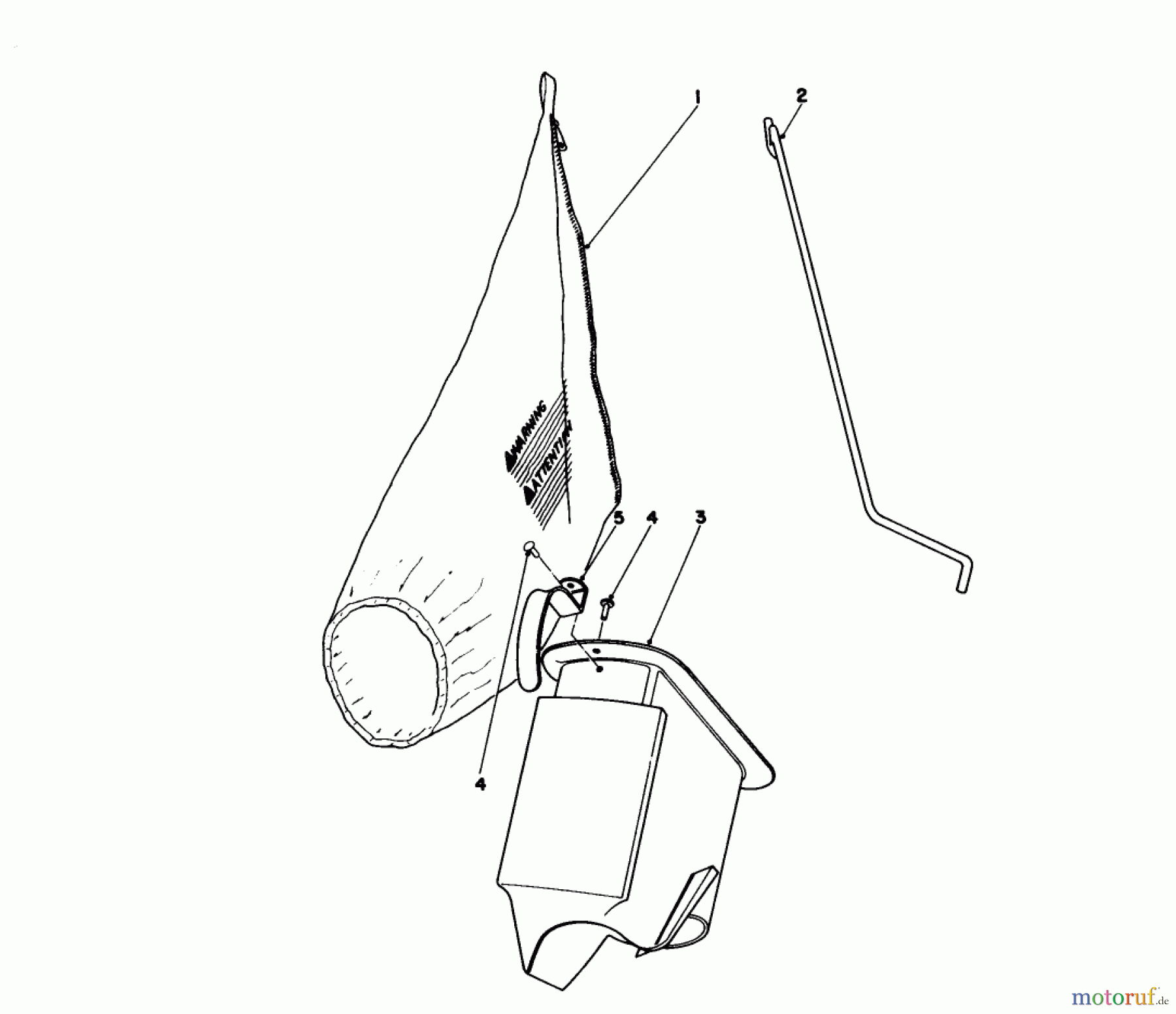  Toro Neu Mowers, Walk-Behind Seite 1 16320 - Toro Lawnmower, 1982 (2000001-2999999) BAGGING KIT NO. 36-8380 (OPTIONAL)