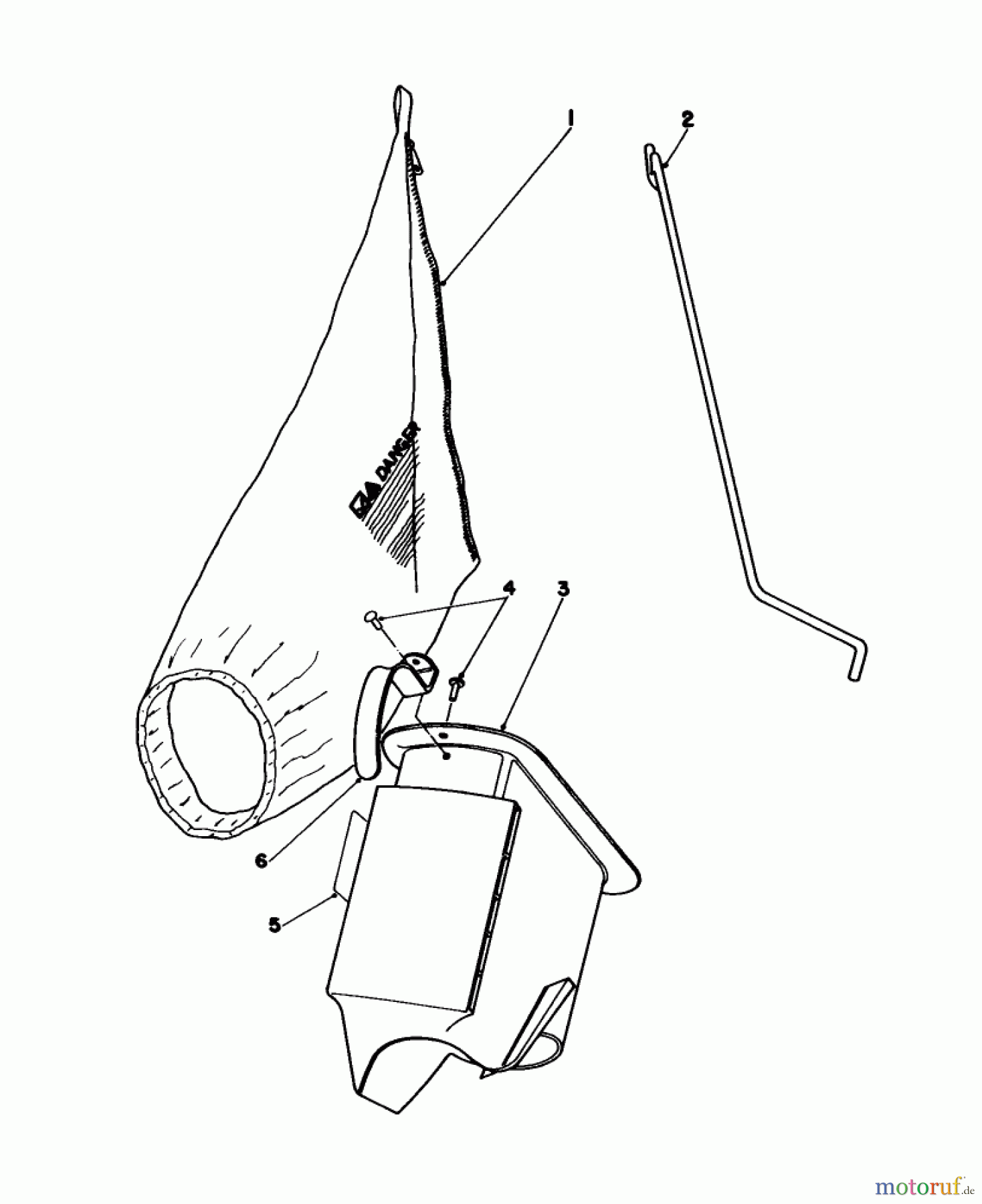  Toro Neu Mowers, Walk-Behind Seite 1 16325 - Toro Lawnmower, 1983 (3000001-3999999) BAGGING KIT NO. 47-6510 (OPTIONAL)