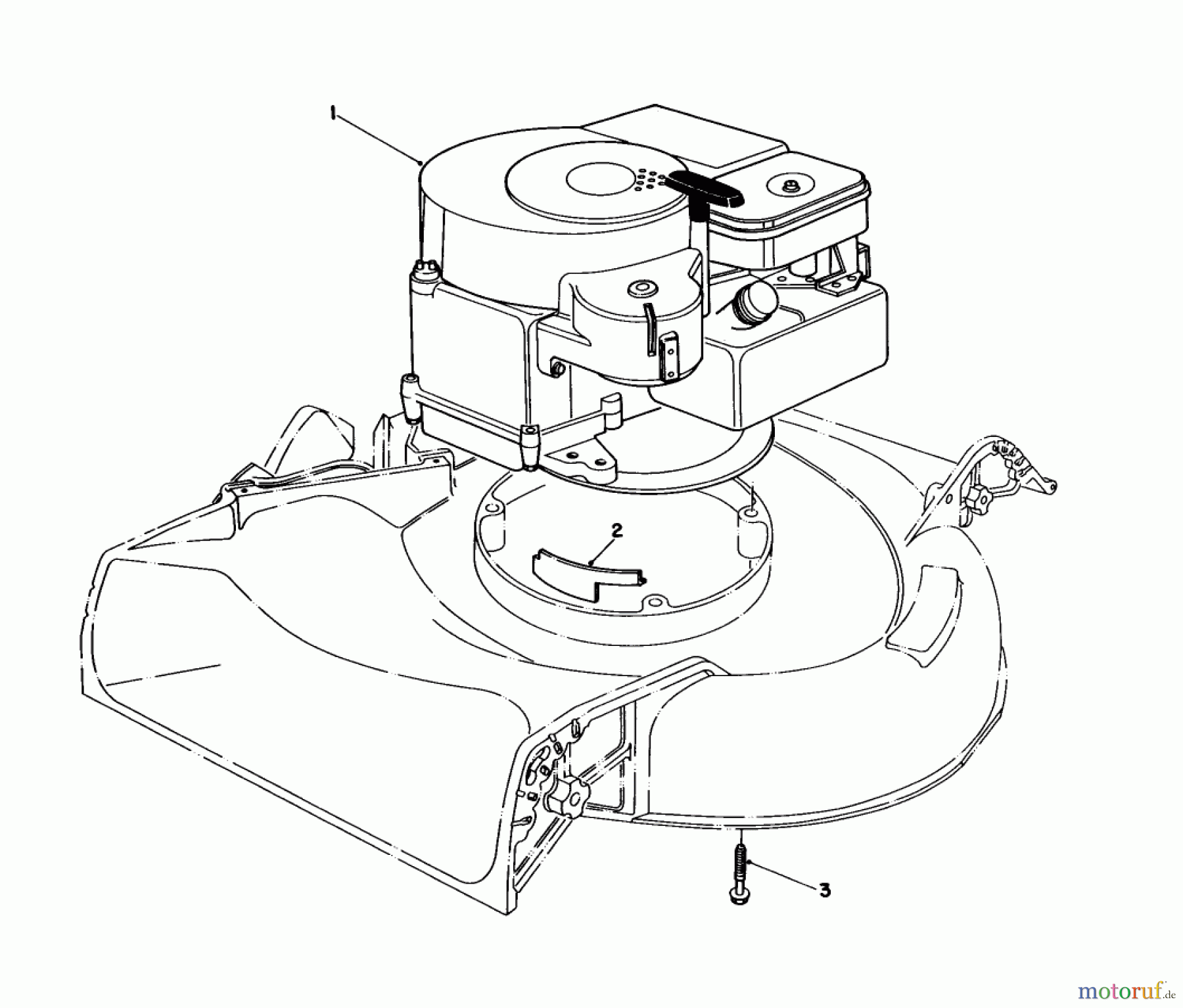  Toro Neu Mowers, Walk-Behind Seite 1 16325 - Toro Lawnmower, 1983 (3000001-3999999) ENGINE ASSEMBLY