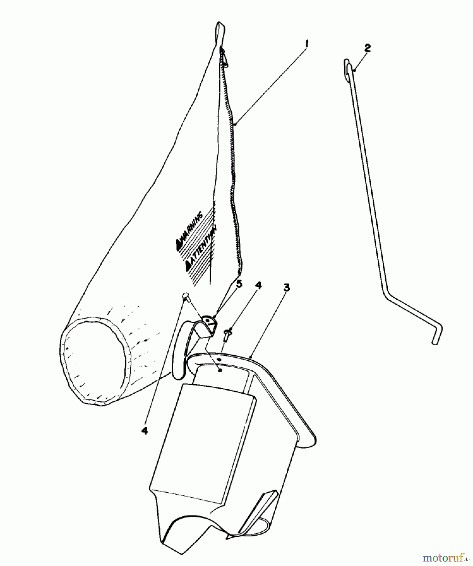 Toro Neu Mowers, Walk-Behind Seite 1 16350 - Toro Lawnmower, 1979 (9000001-9999999) BAGGING KIT NO. 36-8380 (OPTIONAL)