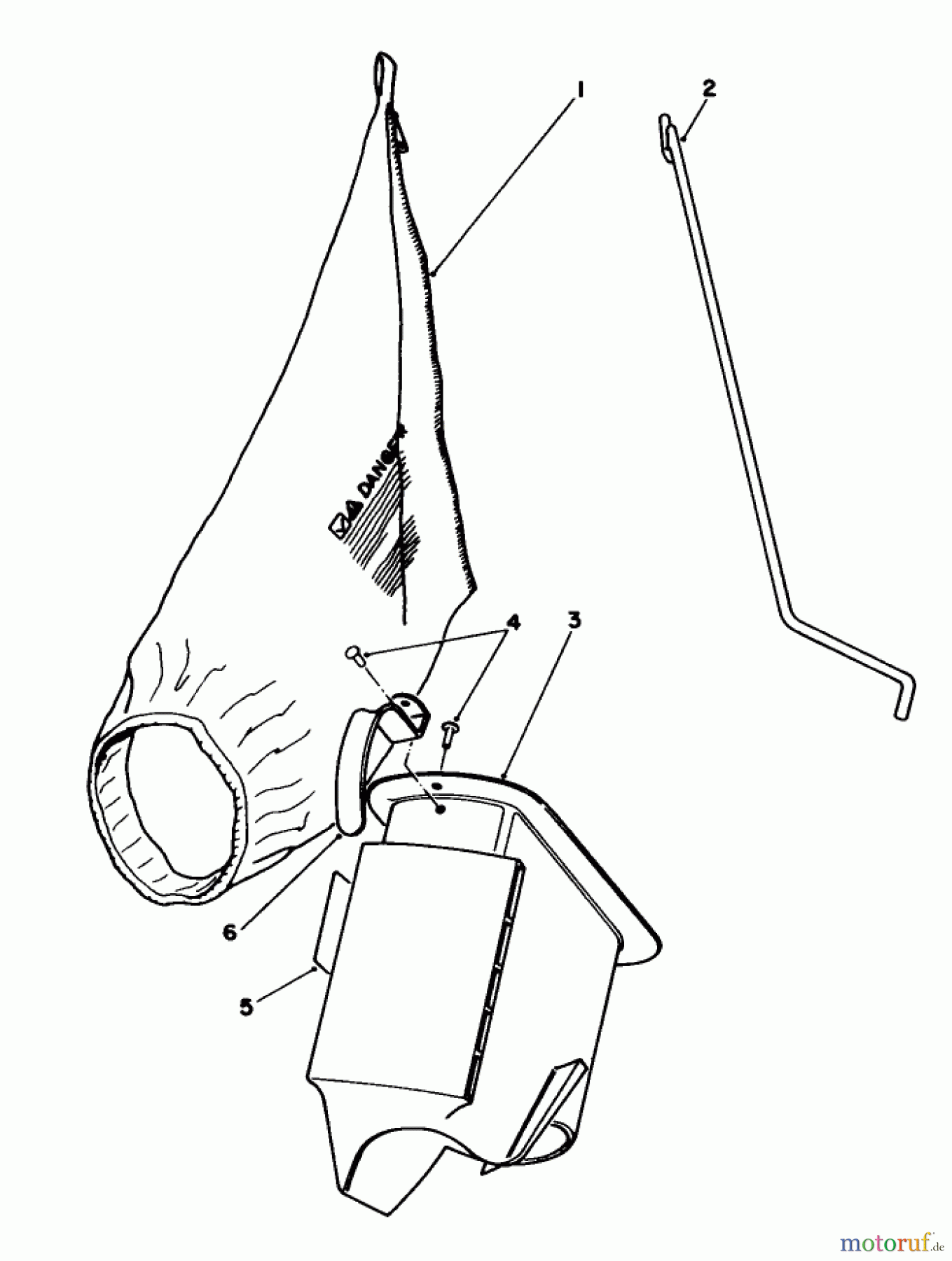  Toro Neu Mowers, Walk-Behind Seite 1 16400 - Toro Lawnmower, 1993 (3900001-3999999) BAGGING KIT NO. 47-6510 (OPTIONAL)