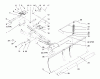 Toro 79252 - 48" Snow Blade, 260 Series Lawn and Garden Tractors, 1996 (6900001-6999999) Ersatzteile SNOW BLADE AND FRONT MOUNTING HITCH