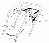 Toro 16400 - Lawnmower, 1996 (6900001-6999999) Ersatzteile HANDLE ASSEMBLY