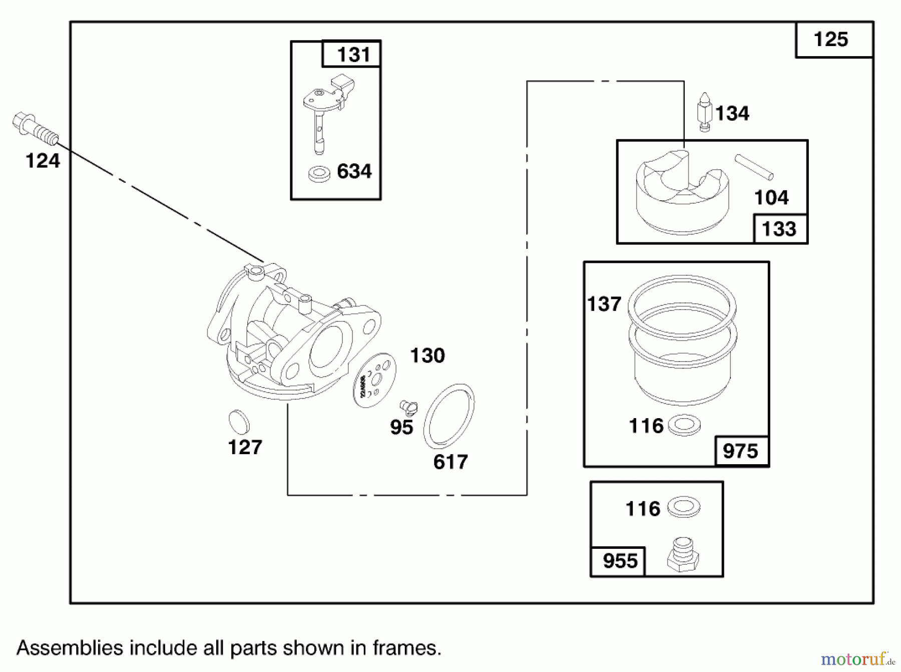 Toro Neu Mowers, Walk-Behind Seite 1 16401 (SD-21S) - Toro Side Discharge Mower, SD-21S, 1998 (890000001-899999999) ENGINE BRIGGS & STRATTON MODEL 127702-0645-01 (SERIAL NO. 8900001-8901373) #3