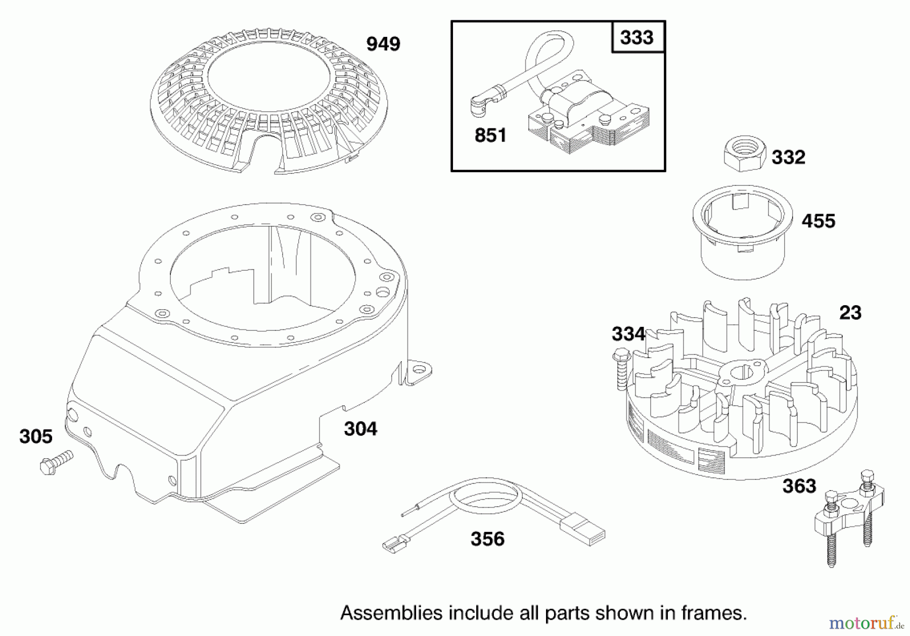  Toro Neu Mowers, Walk-Behind Seite 1 16401 (SD-21S) - Toro Side Discharge Mower, SD-21S, 1998 (890000001-899999999) ENGINE BRIGGS & STRATTON MODEL 127702-0645-01 (SERIAL NO. B900001-8901373)