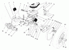 Toro 16401 (SD-21S) - Side Discharge Mower, SD-21S, 1998 (890000001-899999999) Ersatzteile GEAR CASE ASSEMBLY