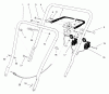 Toro 16401 (SD-21S) - Side Discharge Mower, SD-21S, 1998 (890000001-899999999) Ersatzteile HANDLE ASSEMBLY