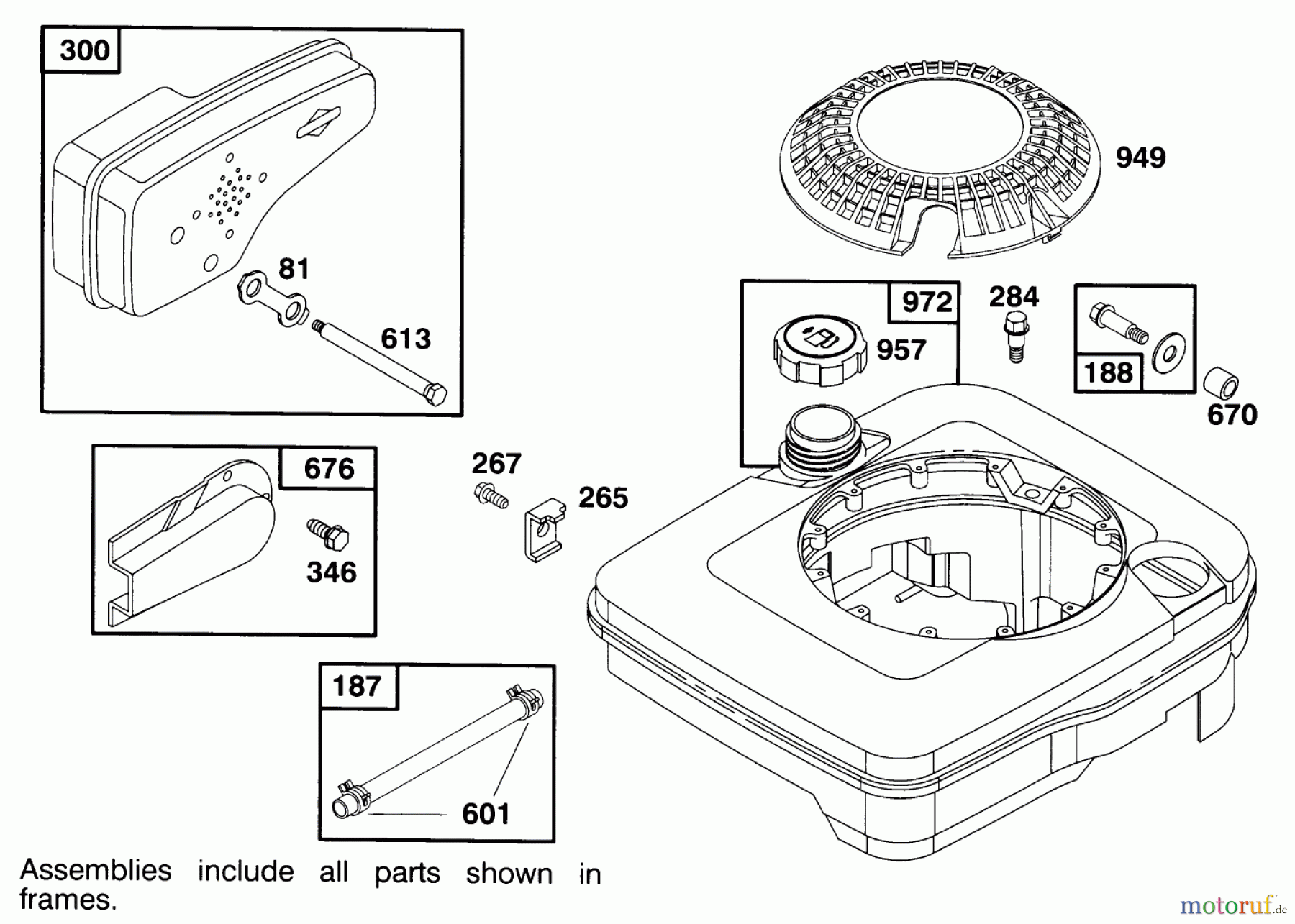 Toro Neu Mowers, Walk-Behind Seite 1 16401 - Toro Side Discharge Mower, 1994 (4900001-4999999) ENGINE BRIGGS & STRATTON MODEL 122702-3171-01 #7