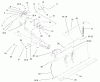 Toro 79253 - 48" Snow Blade, 260 Series Lawn and Garden Tractors, 2002 (220000001-220999999) Ersatzteile BLADE ASSEMBLY