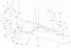 Toro 79253 - 48" Snow Blade, 260 Series Lawn and Garden Tractors, 2002 (220000001-220999999) Ersatzteile FRAME ASSEMBLY