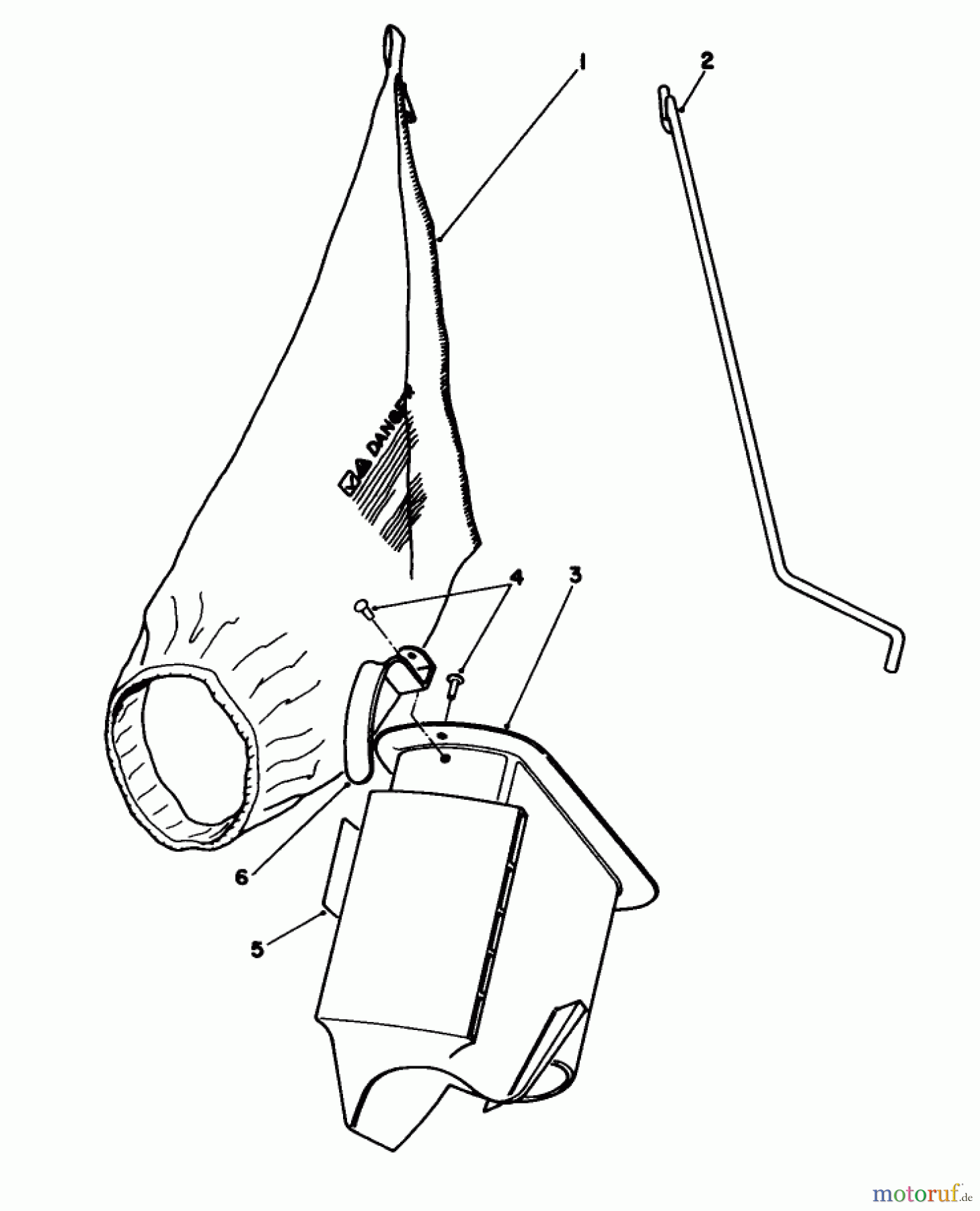  Toro Neu Mowers, Walk-Behind Seite 1 16403 - Toro Lawnmower, 1992 (2000001-2999999) BAGGING KIT NO. 47-6510 (OPTIONAL)