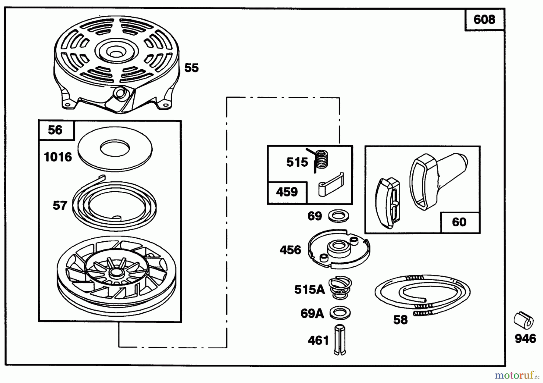 Toro Neu Mowers, Walk-Behind Seite 1 16403 - Toro Lawnmower, 1991 (1000001-1999999) ENGINE BRIGGS & STRATTON MODEL 122702-3171-01 #5