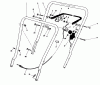 Toro 16403 - Lawnmower, 1991 (1000001-1999999) Ersatzteile HANDLE ASSEMBLY