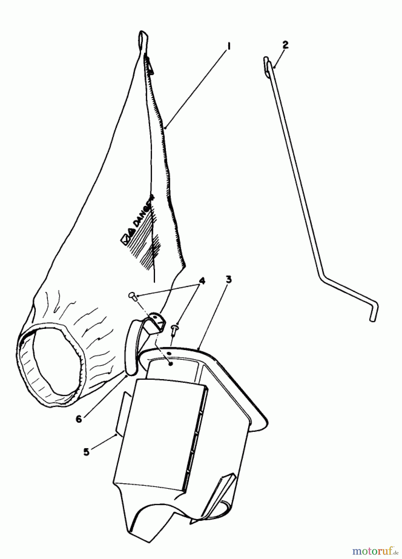  Toro Neu Mowers, Walk-Behind Seite 1 16404 - Toro Lawnmower, 1992 (2000001-2999999) BAGGING KIT NO. 47-6510 (OPTIONAL)