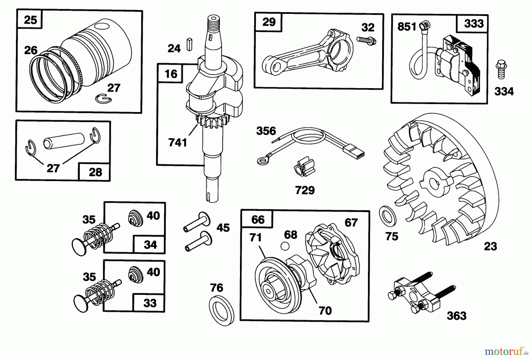  Toro Neu Mowers, Walk-Behind Seite 1 16411 - Toro Lawnmower, 1993 (3900001-3999999) ENGINE BRIGGS & STRATTON MODEL 95902-3153-01 #2