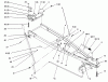 Toro 79350 - 48" Snow/Dozer Blade, 300 Series Garden Tractors, 1995 (5900001-5999999) Ersatzteile FRAME ASSEMBLY