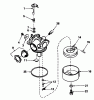 Toro 16575 - Lawnmower, 1987 (7000001-7999999) Ersatzteile CARBURETOR NO. 632098