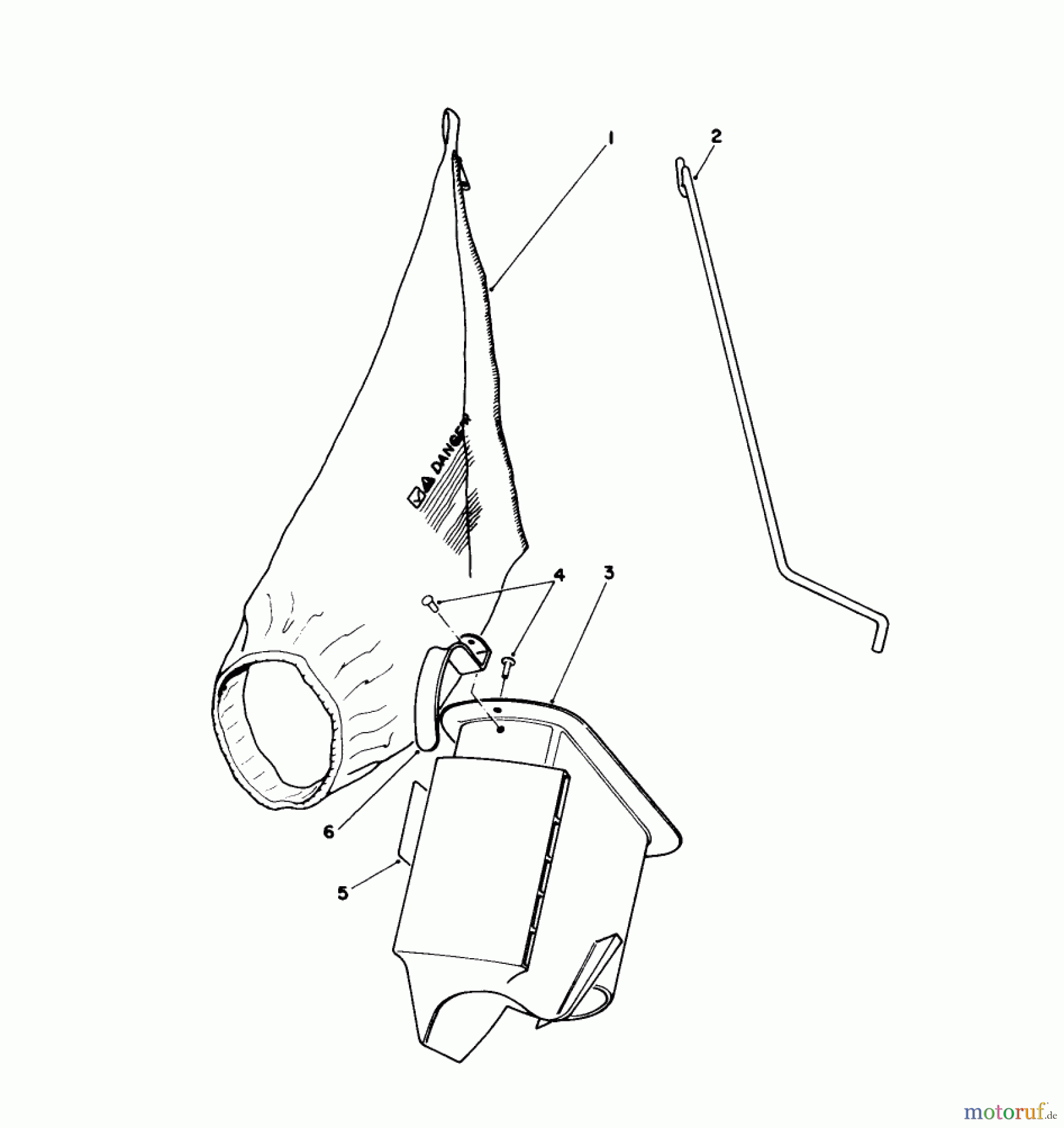  Toro Neu Mowers, Walk-Behind Seite 1 16576 - Toro Lawnmower, 1990 (0000001-0999999) BAGGING KIT NO. 47-6510 (OPTIONAL)