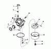 Toro 16576 - Lawnmower, 1990 (0000001-0999999) Ersatzteile CARBURETOR NO. 632098