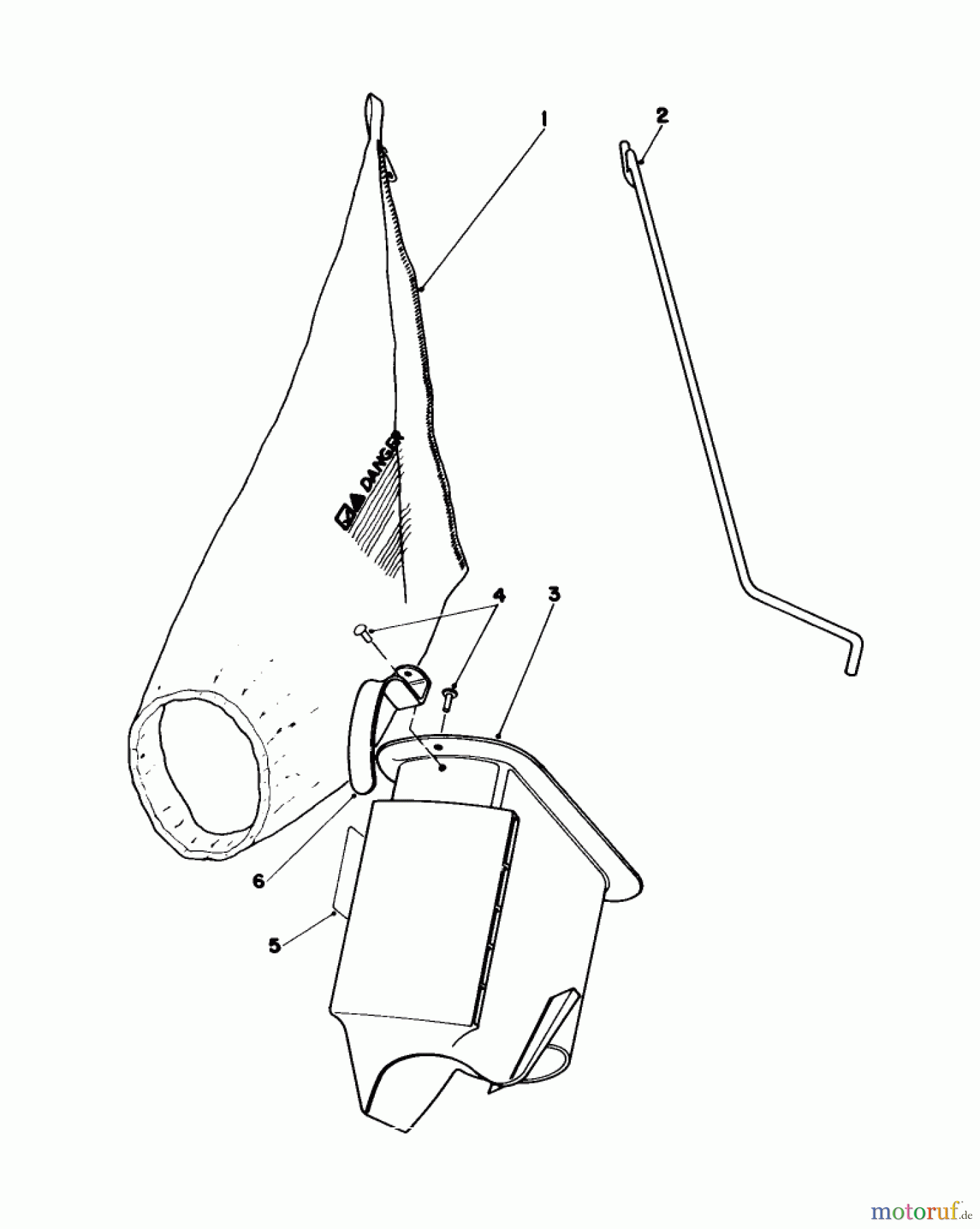  Toro Neu Mowers, Walk-Behind Seite 1 16585 - Toro Lawnmower, 1985 (5000001-5999999) BAGGING KIT NO. 47-6510 (OPTIONAL)