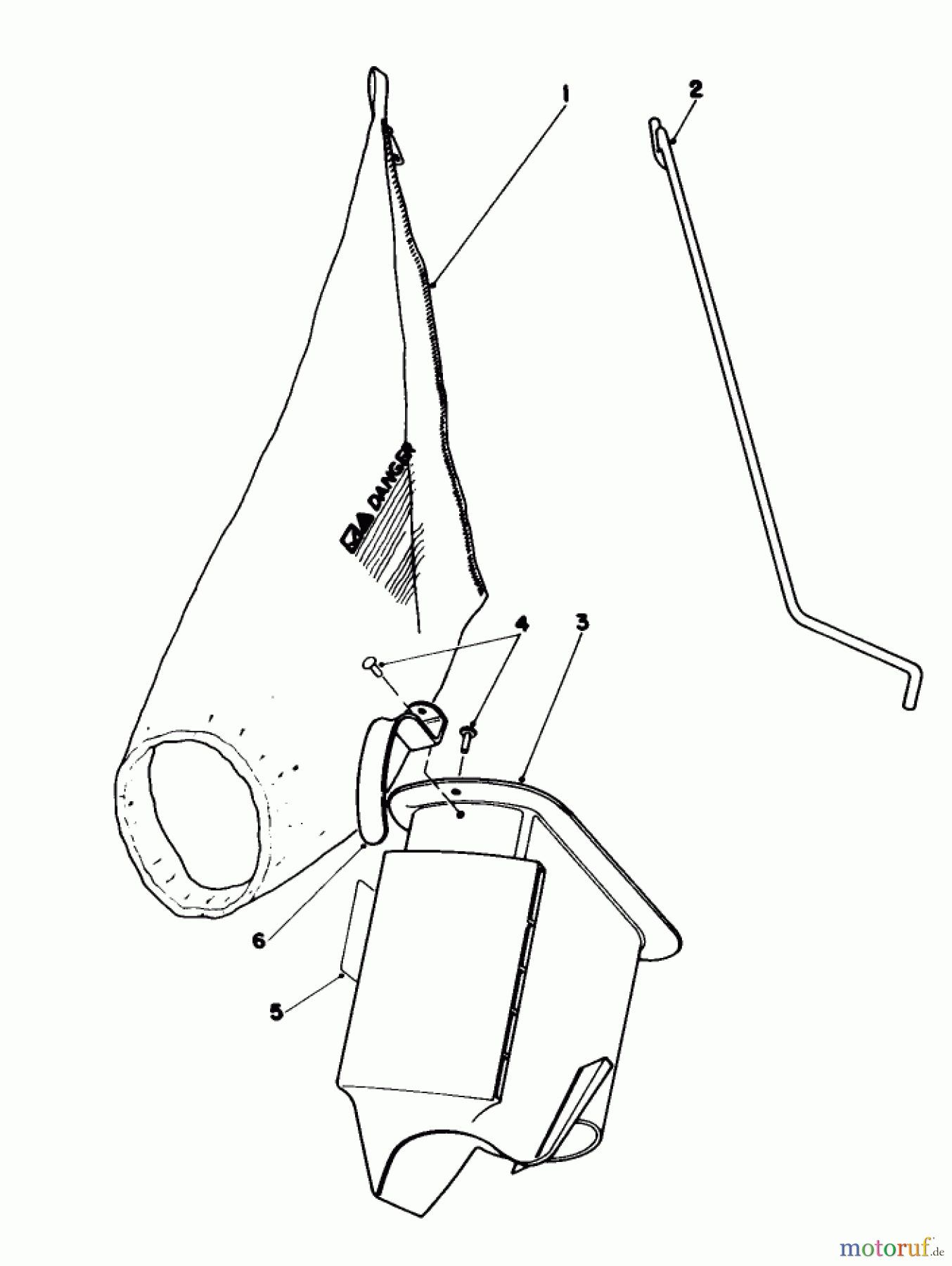  Toro Neu Mowers, Walk-Behind Seite 1 16585 - Toro Lawnmower, 1987 (7000001-7999999) BAGGING KIT NO. 47-6510 (OPTIONAL)