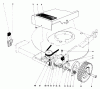 Toro 16756 - Lawnmower, 1977 (7000001-7999999) Ersatzteile FRONT WHEEL AND PIVOT ARM ASSEMBLY