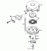 Toro 16775 - Lawnmower, 1984 (4000001-4999999) Ersatzteile REWIND STARTER N0. 590420A