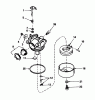 Toro 16775 - Lawnmower, 1986 (6000001-6999999) Ersatzteile CARBURETOR NO. 632098