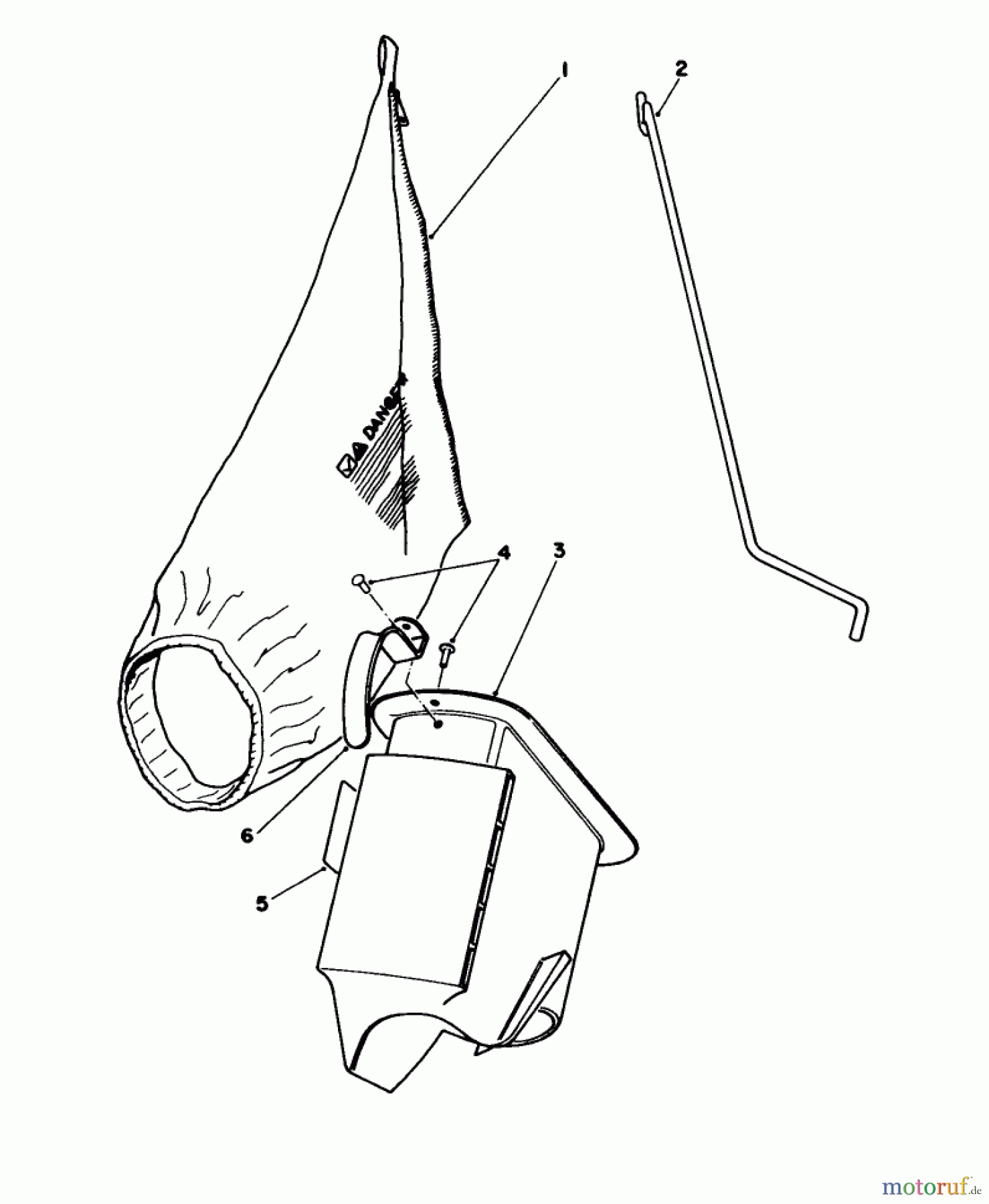  Toro Neu Mowers, Walk-Behind Seite 1 16775 - Toro Lawnmower, 1989 (9000001-9999999) BAGGING KIT NO. 47-6510 (OPTIONAL)