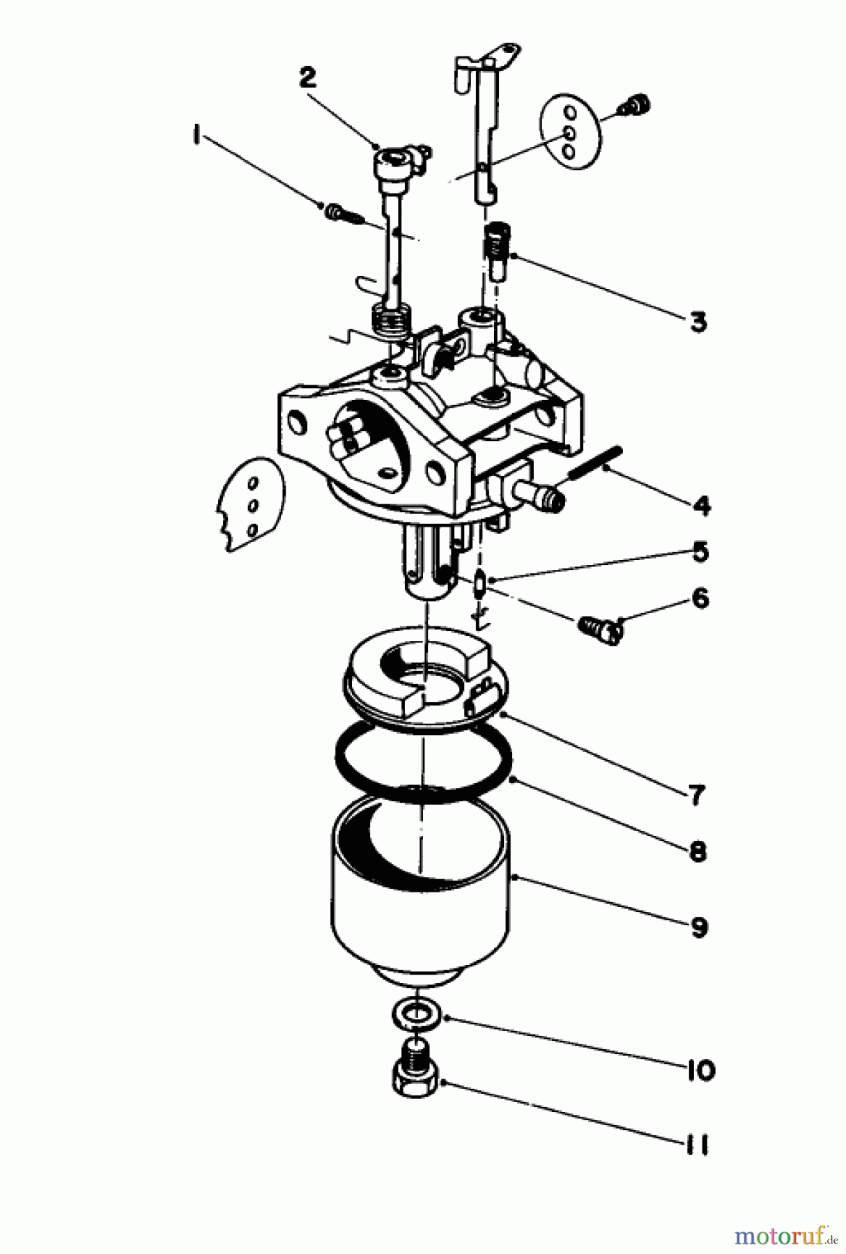 Toro Neu Mowers, Walk-Behind Seite 1 16780 - Toro Lawnmower, 1983 (3000001-3999999) CARBURETOR ASSEMBLY