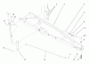 Toro 79355 - 48" Snow/Dozer Blade, 5xi Garden Tractor, 1999 (9900001-9999999) Ersatzteile FRAME ASSEMBLY
