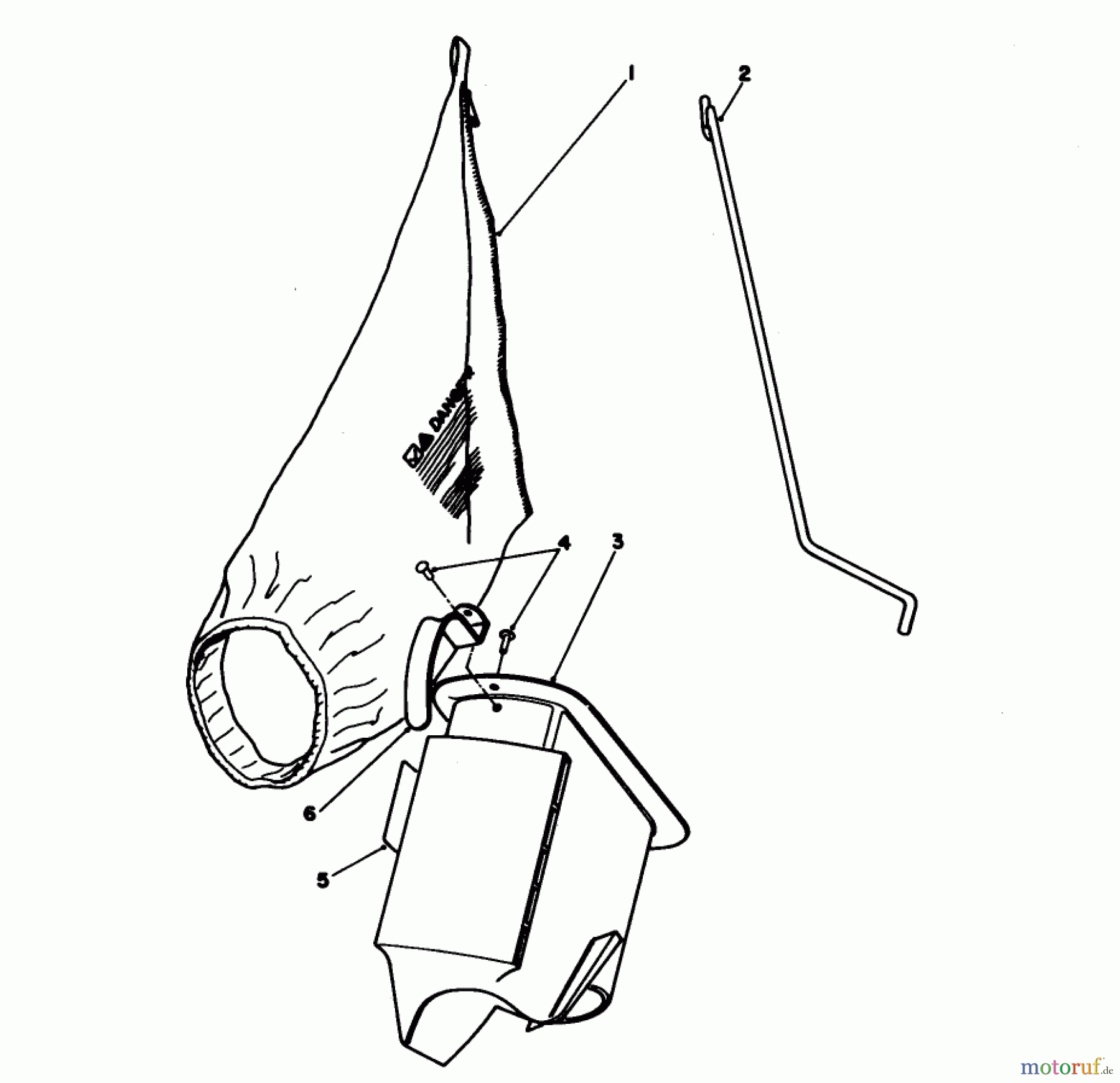 Toro Neu Mowers, Walk-Behind Seite 1 16785 - Toro Lawnmower, 1988 (8000001-8007011) BAGGING KIT NO. 47-6510 (OPTIONAL)