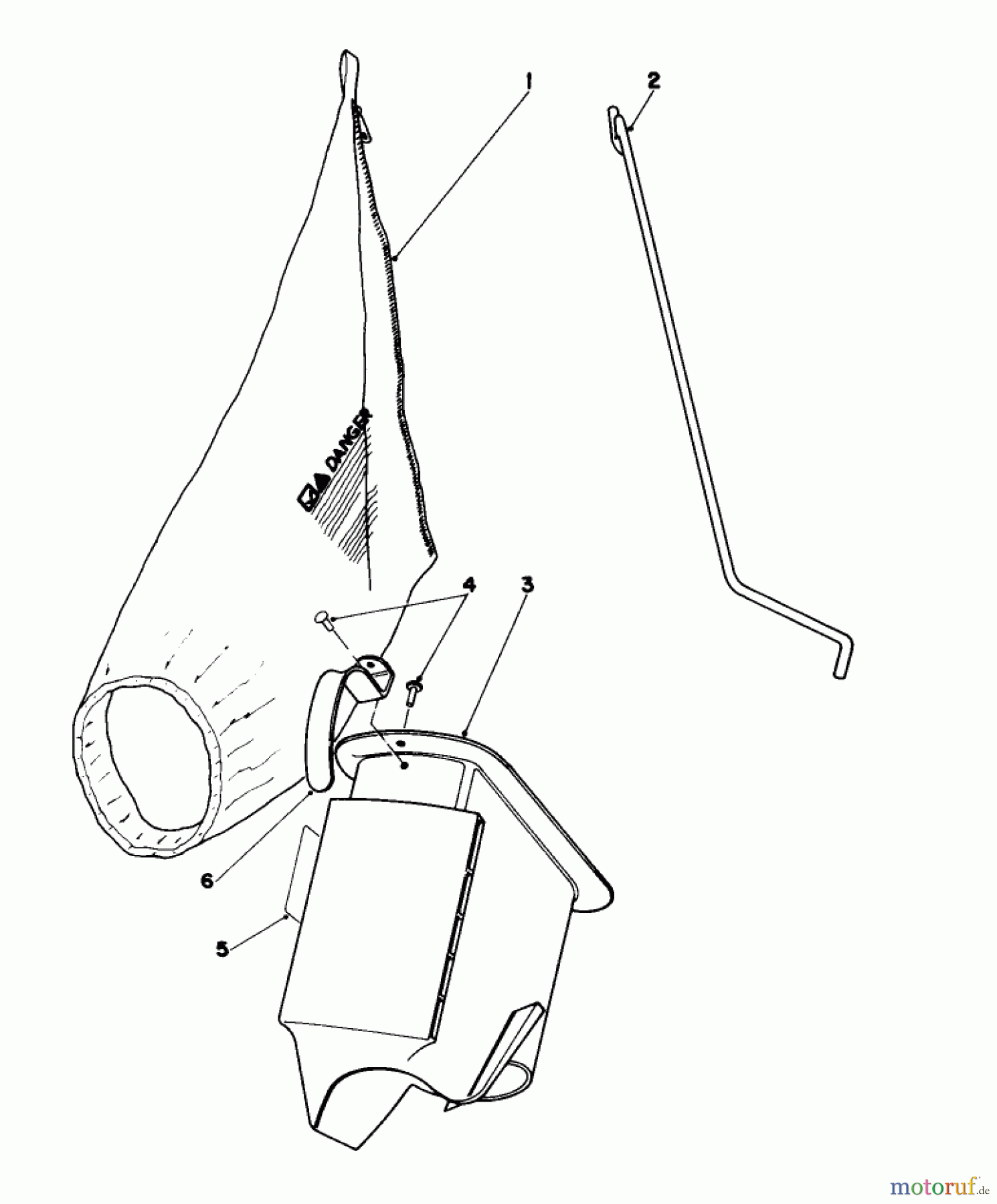  Toro Neu Mowers, Walk-Behind Seite 1 16785 - Toro Lawnmower, 1990 (0000001-0999999) BAGGING KIT NO. 47-6510 (OPTIONAL)