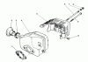 Toro 16785 - Lawnmower, 1991 (1000001-1999999) Ersatzteile MUFFLER ASSEMBLY (MODEL NO. 47PLO-1)