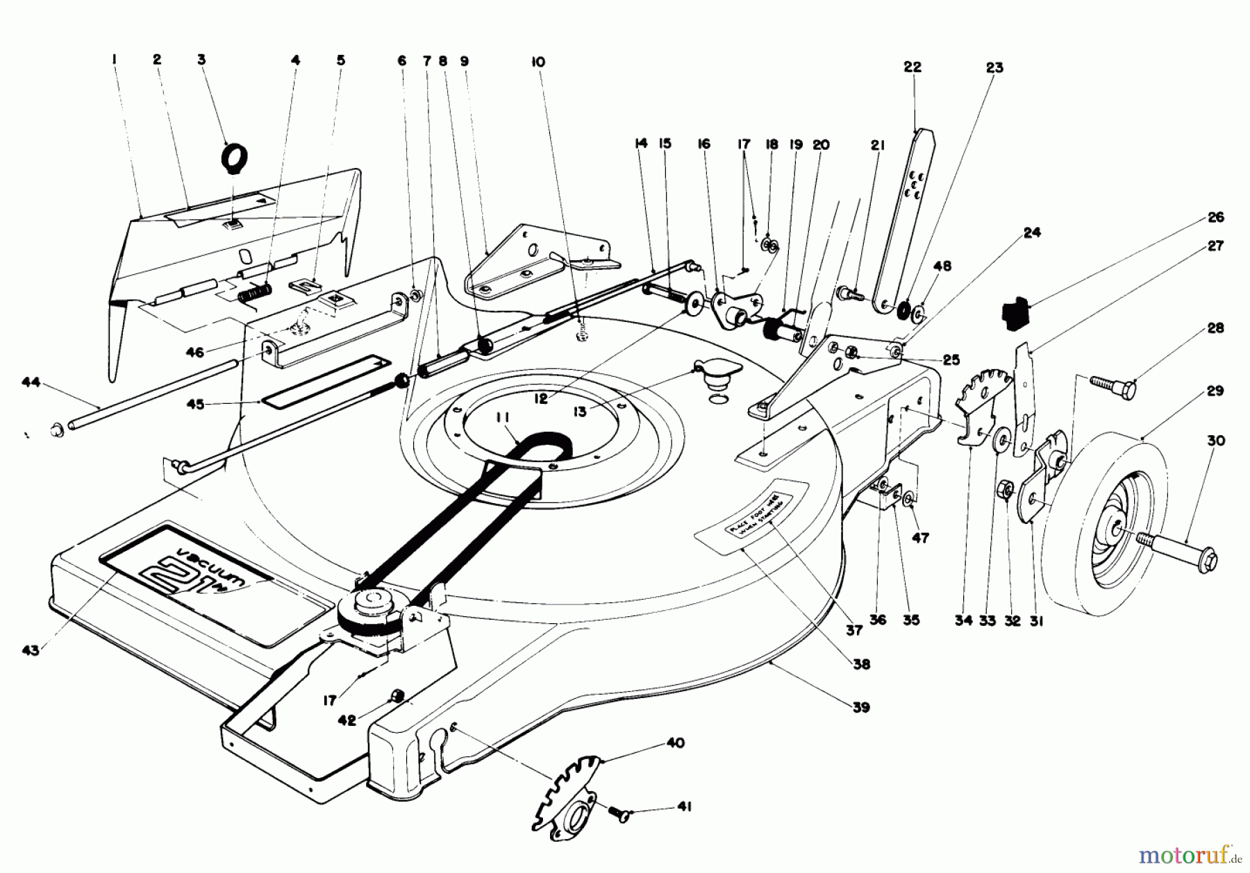  Toro Neu Mowers, Walk-Behind Seite 1 16800 - Toro Lawnmower, 1979 (9000001-9999999) MOWER HOUSING ASSEMBLY-MODEL 16810