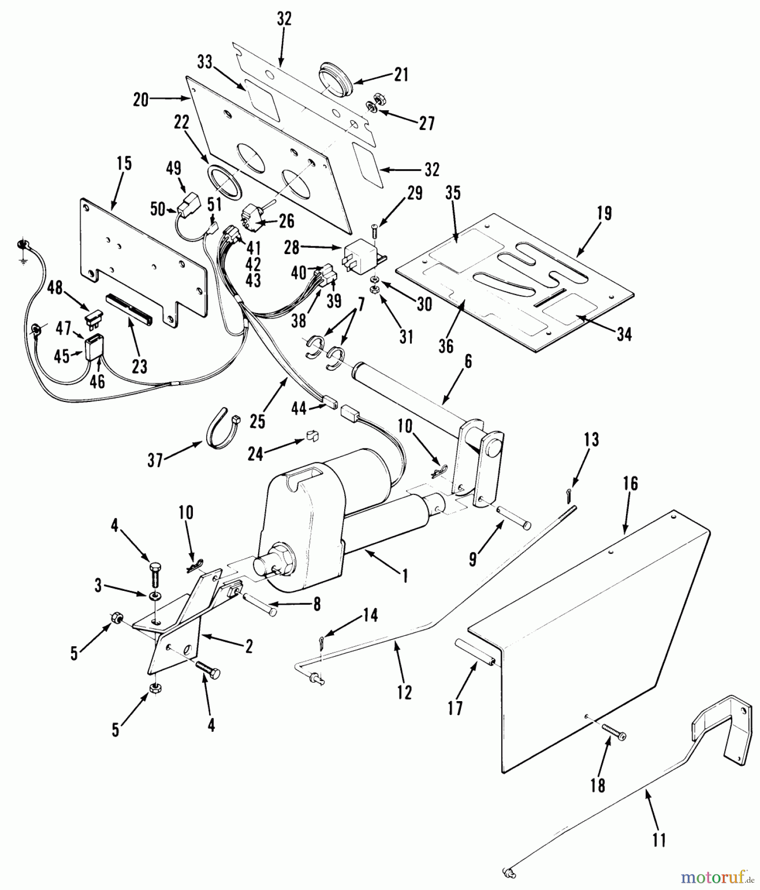  Toro Neu Accessories 84224 - Toro Electric Lift, 1989 PARTS LIST FOR ELECTRIC LIFT KIT FACTORY ORDER NO. 84224