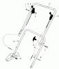 Toro 16870 - Lawnmower, 1981 (1000001-1999999) Ersatzteile HANDLE ASSEMBLY-MODEL 16870