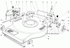 Toro 16870 - Lawnmower, 1981 (1000001-1999999) Ersatzteile MOWER HOUSING ASSEMBLY-MODEL 16860