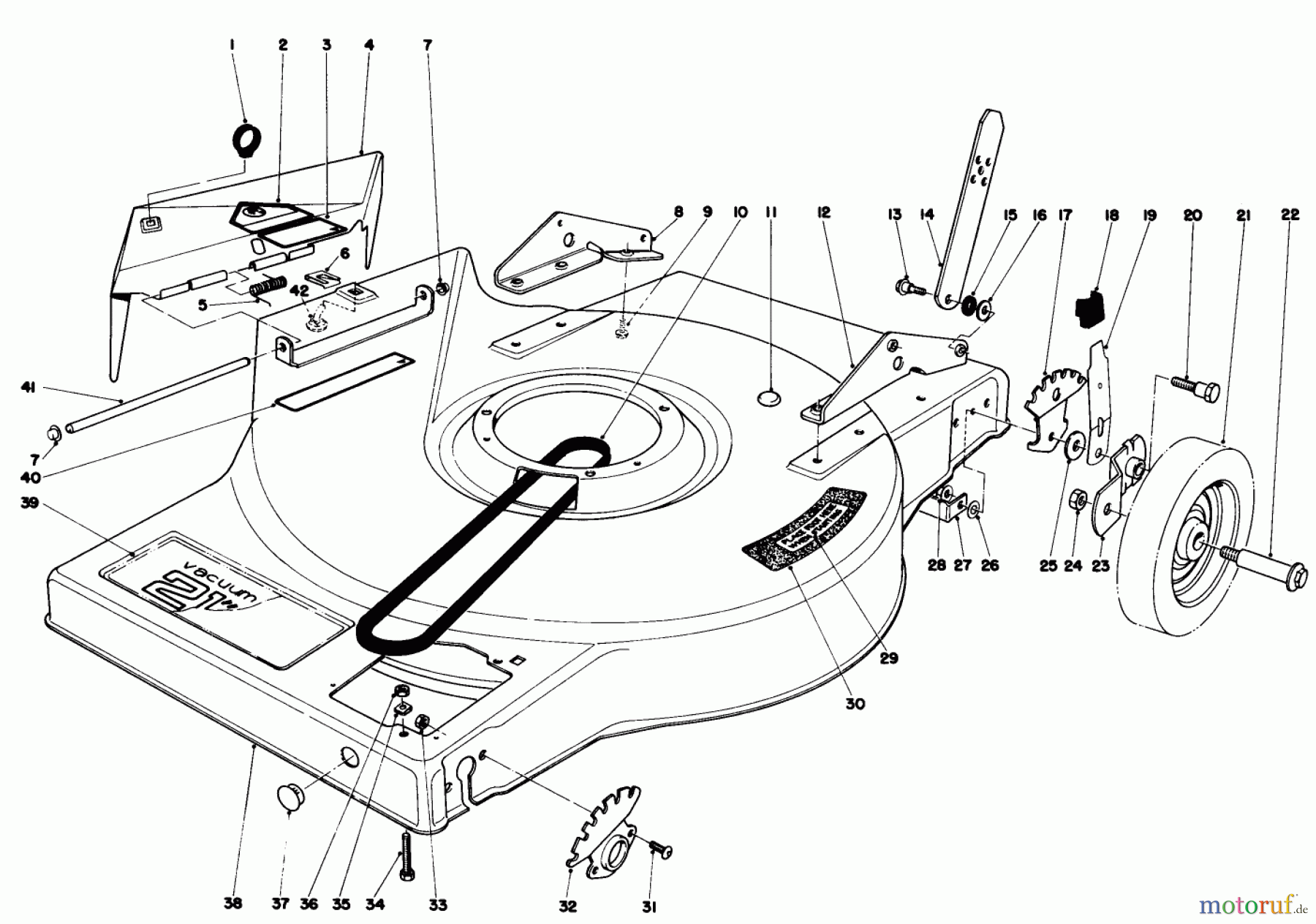  Toro Neu Mowers, Walk-Behind Seite 1 16860 - Toro Lawnmower, 1981 (1000001-1999999) MOWER HOUSING ASSEMBLY-MODEL 16870